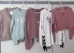 古着　ニット・セーターセット（多色・デザイン）