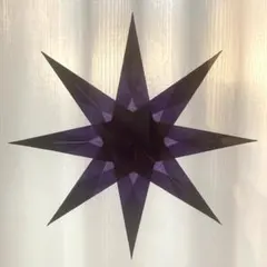 【トランスパレント】星の飾り（紫色）