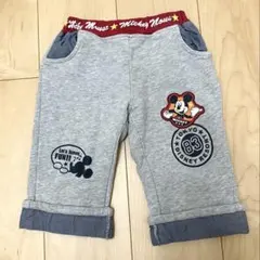 【120cm】東京ディズニーリゾート 限定 ミッキー ハーフパンツ グレー