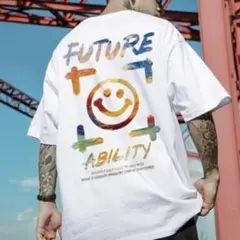 メンズ ニコちゃん ビッグサイズ Tシャツ ホワイト 5001