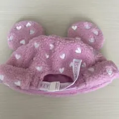 ミッキーマウス 耳付きピンク帽子