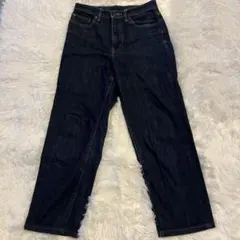 UNIQLO ダークブルー ストレートデニム　サイズ25