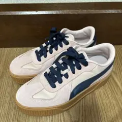 PUMA スニーカー レディース ピンク ネイビー カルメンのサムネイル