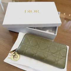 極美品✨️ Dior レディディオール カナージュ キルティング ラウンド