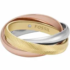 FOSSIL 3連 リング US5(９号程度) トライトーン