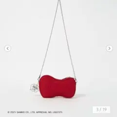 HELLO KITTY UNITED ARROWSリボン ショルダーバッグ 赤