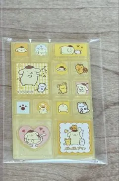 ポムポムプリン　トレーディングミニタイルシール　サンリオ