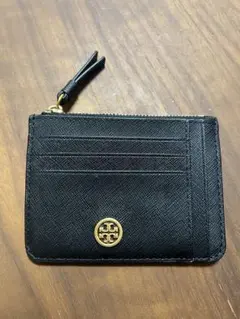 トリーバーチブラック ファスナー付きカードケース