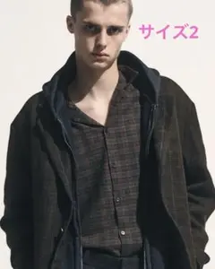 26AW A.PRESSE Silk Nep Loop Collar Shirtのサムネイル