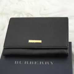 ✨Sランク・箱付き✨　BURBERRY ミニ財布　ノバチェック　チェック柄　黒色 ✨Sランク・箱付き✨ Burberry ミニ財布 ノバチェック チェック柄