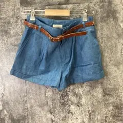 ✨ミミエルクリシュナ♡ショートパンツ♡着回し抜群♡ブルー♡(M)