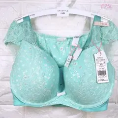 アモスタイル　シックデイジープリント夢みるブラノンワイヤーブラ＆ショーツE75L