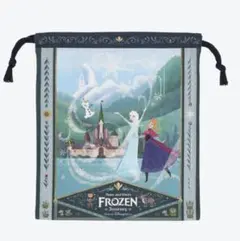 ファンタジースプリングス　アナ雪 アナ エルサ オラフ 巾着