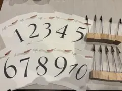 テーブルナンバーセット 10枚 A5サイズ
