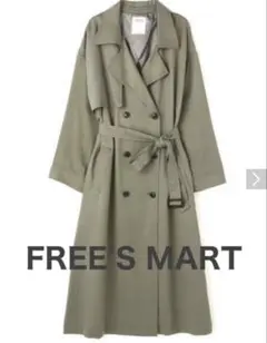 FREE'S MART テンセル抜け衿トレンチコート カーキ
