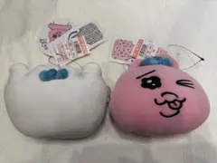 おぱんちゅうさぎ　ぬいぐるみポーチ付きショッピングバッグ　(2個セット)