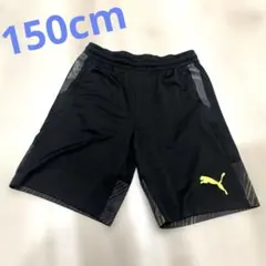 PUMA ハーフパンツ ブラック イエロー 150cm サッカー スポーツのサムネイル