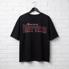 Dazy 半袖Tシャツ 黒ブラックM 身幅広め57㎝　ゆったり大きめ