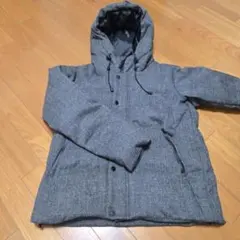 未使用！　THE　SHOP　TK　ダークグレー フード付き ダウンジャケット