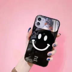 iPhone14 iPhoneケース ギフト スマイル ミラー