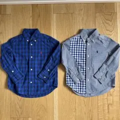 ラルフローレン　長袖　シャツ　3T セット　チェック