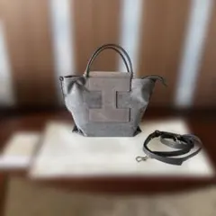 ☆イアクッチ☆ ハンドバッグ グレー 2way ショルダーバッグ