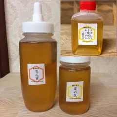 【非加熱はちみつ】百花蜜250g&菜の花150g&セイタカ50g(3本