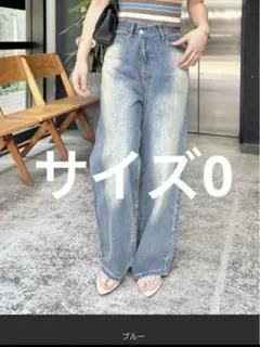 美シルエット⭐︎Saint Martin デニムパンツ ワイドシルエットサイズM 