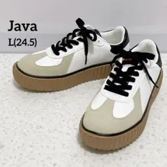 極美品◆ JaVa ジャバ レトロライト 超軽量 厚底スニーカー Lサイズのサムネイル