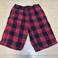 W*?様 WOOLRICH コットン　ネル　赤黒チェック　ハーフパンツのサムネイル