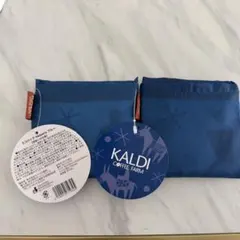 カルディ　エコバッグ　Helpers ブルー　2個セット