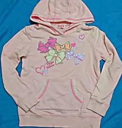 メゾピアノ☆130☆フード付きトレーナー