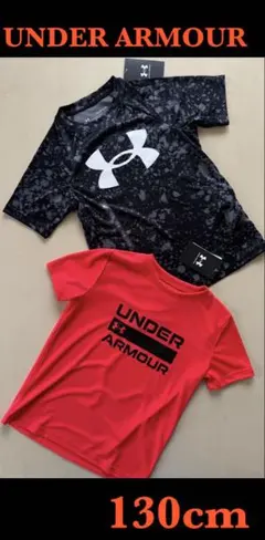 新品タグ付　130㎝アンダーアーマーUNDERARMOUR Tシャツ2枚組のサムネイル