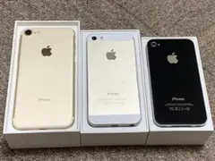 Apple iPhone 4S 5S 7 ジャンク品　3コセット　イヤホン付き