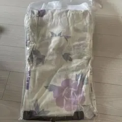 花柄紫色浴衣・帯セット