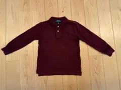Polo ラルフローレン　長袖ポロシャツ　100 ボルドー
