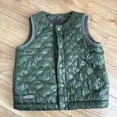 BREEZE オリーブグリーン ダウンベスト 80size