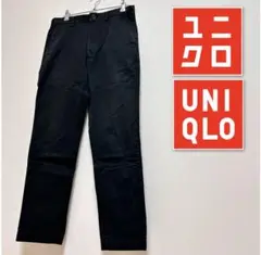 メンズ ユニクロ UNIQLO パンツ カジュアルパンツ 黒 ブラック M相当