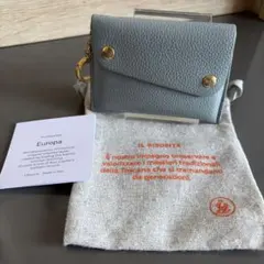 美品 イルビゾンテ コンテンポラリー カードケース 水色