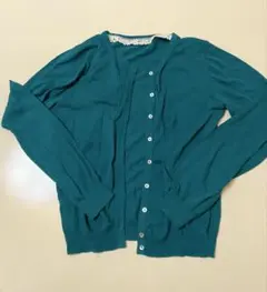 アースミュージックアンドエコロジー　薄手コットンカーディガン　グリーン　サイズS