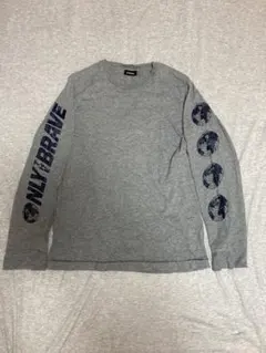 DIESEL ONLY BRAVE 長袖カットソー グレーのサムネイル