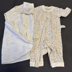 ユニクロ 長袖ロンパース スリーパー