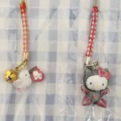 ★未使用★赤ちゃんが欲しい こうのとりハローキティ&さるぼぼキティ　セット