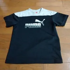 PUMA キッズ スポーツシャツ 140cm ブラック グレーのサムネイル