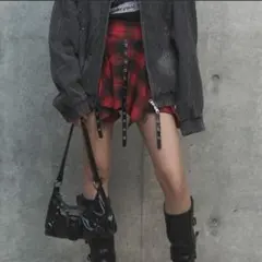 Figments パンクイレヘムチェックスカパン Y2K