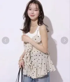 完売品⭐︎新品タグ付　マイストラーダ　フリルキャミ　36のサムネイル