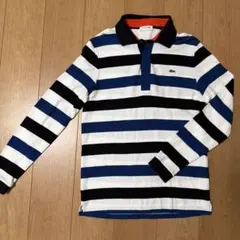LACOSTE ストライプ ポロシャツ サイズ4