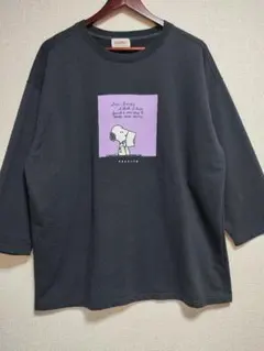 【人気】PEANUTS スヌーピー 七分袖 スウェット トレーナーのサムネイル