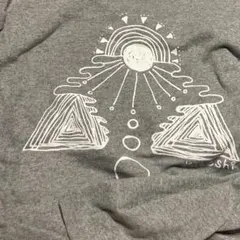 グレー ロンT kokeshi original print