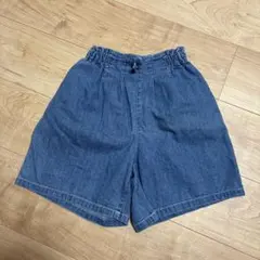 apres les cours デニムハーフパンツ